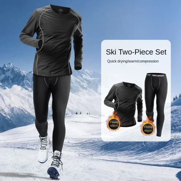 Men's Skiing Quick-Dry Warmth Sports Outdoor Climbing Track Suit/Set for Running Fitness Gym Fishing Golf Jogging Cycling Hiking - Image 4