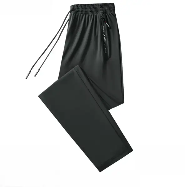 Men's Summer Lightweight Ice Silk Stretch Breathable Loose Sport Pants for Running, Hiking, Fitness, GYM,Training，and Daily Wear - Image 4