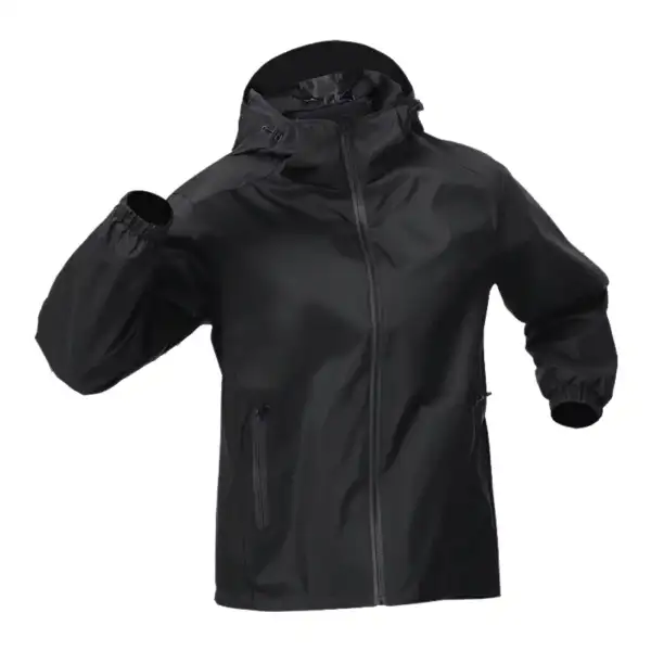 Men's Windbreaker Jacket Quick-Dry Running Training Spring Autumn Suitable Hiking Cycling All-Weather Protection Men's Clothing - Image 2