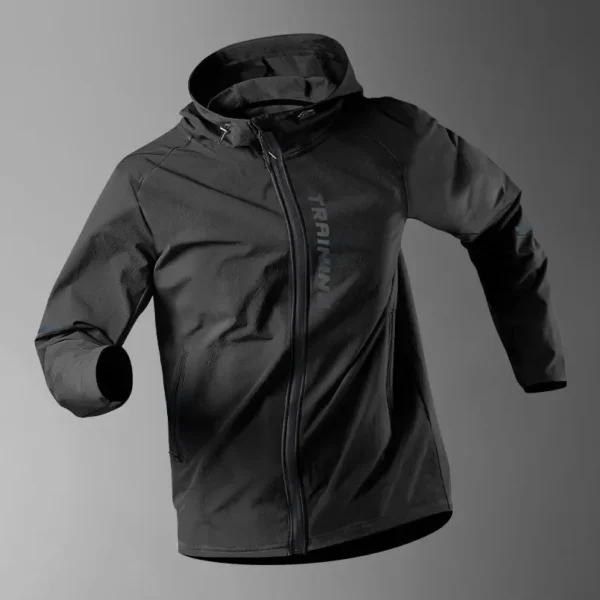 Men's Running Jacket Windproof Sport Training Coat for Spring Autumn Waterproof Quick-Dry Rainproof Cycling Windbreaker coats - Image 2