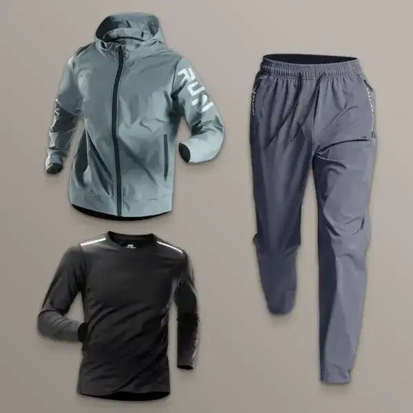 Men's Sportswear Set Quick-Dry Running Clothes Fitness Wear Morning Run Clothing Spring Autumn Basketball Training Jacket - Image 2