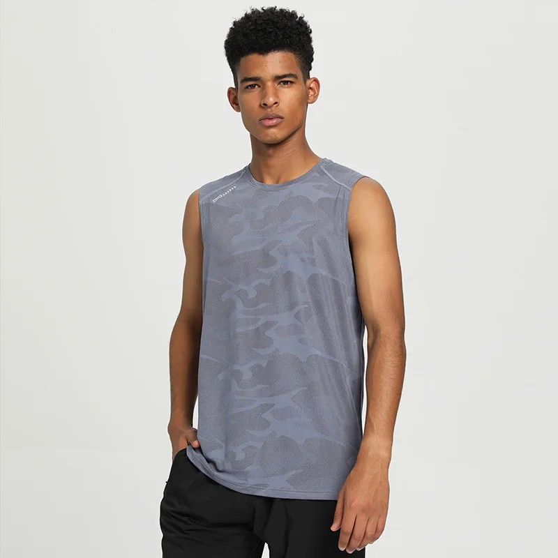 New Fashion Sports Lightweight Men's Tank Top Speedo Running Fitness Breathable Sleeveless T-Shirt Original Design Large Size