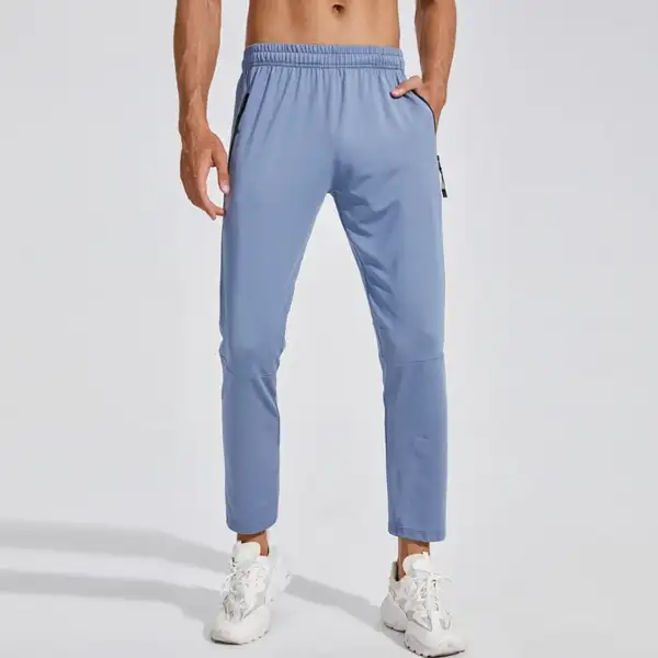 New Casual Sports Pants Moisture Wicking Men's Loose Straight High Elastic Outdoor Running Basketball Fitness Quick-Drying Pants - Image 2