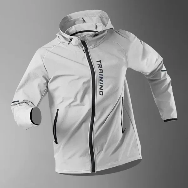 Men's Running Jacket Windproof Sport Training Coat for Spring Autumn Waterproof Quick-Dry Rainproof Cycling Windbreaker coats - Image 4