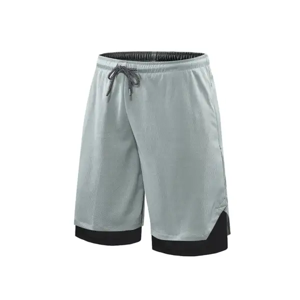 Summer Sports Shorts Men's Lined Quick Dry Running Marathon Track and Field Five Pants Men's Fitness Training - Image 6