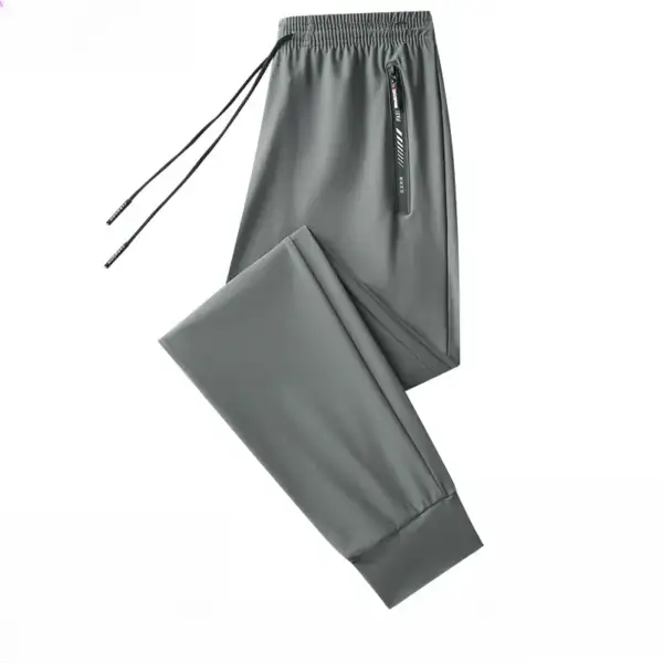 Men's Summer Lightweight Ice Silk Stretch Breathable Loose Sport Pants for Running, Hiking, Fitness, GYM,Training，and Daily Wear - Image 6