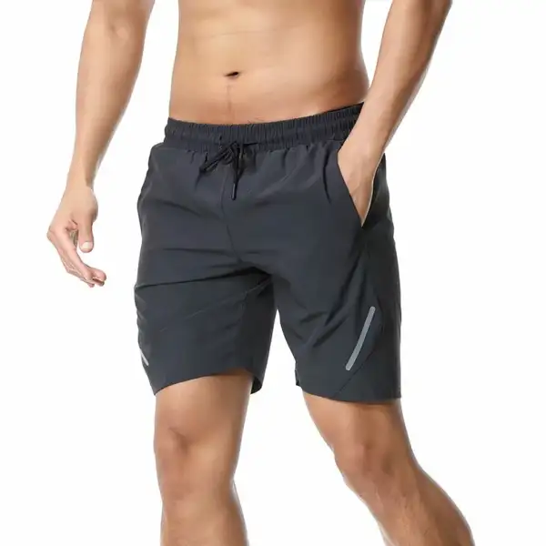 Sports Shorts Men's Summer Essential for Night Running Casual Five-minute Pants Sports Fitness Reflector Quick-drying Sweatpants - Image 2
