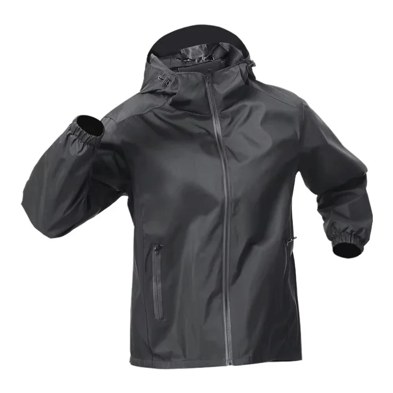 Men's Windbreaker Jacket Quick-Dry Running Training Spring Autumn Suitable Hiking Cycling All-Weather Protection Men's Clothing