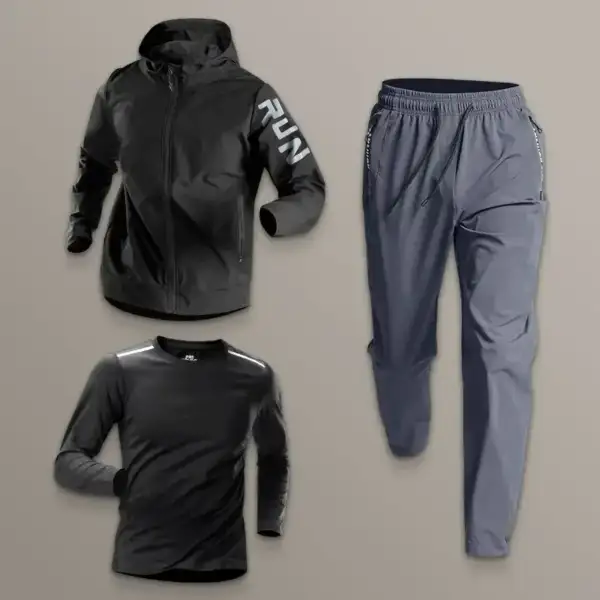 Men's Sportswear Set Quick-Dry Running Clothes Fitness Wear Morning Run Clothing Spring Autumn Basketball Training Jacket - Image 3