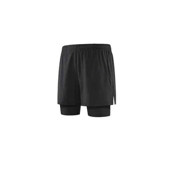Sports Shorts Men Fake Two-piece Stretch Basketball Running Fitness Clothing Summer Quick-drying Training with Lined Shorts - Image 4