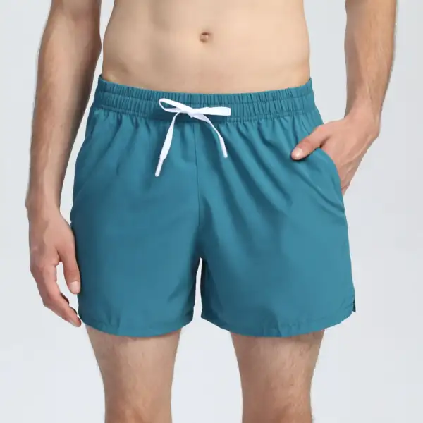 Summer Men's Sports Professional Marathon Running Quick-drying Breathable Fitness Track Field Double-layer Training Shorts