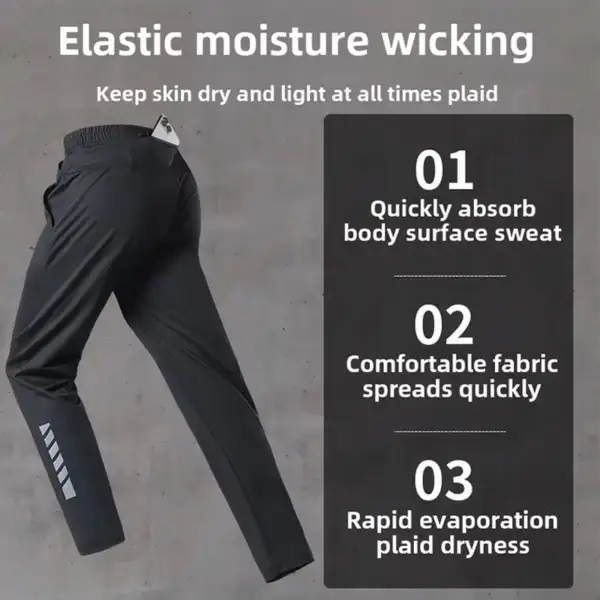 Men Sportswear Set Autumn Winter Fitness Clothes Training Long-sleeved Trousers with Phone Storage Professional Running Clothes - Image 5