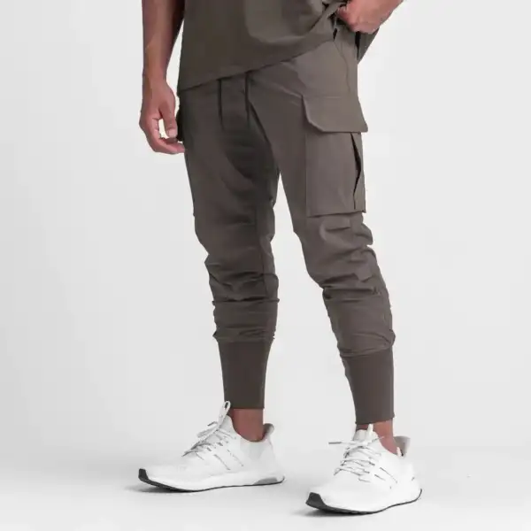 Men's Lightweight Quick-Dry Slim-Fit Running and Training Pants: Breathable, Moisture-Wicking Joggers for Gym, Outdoor Exercise, - Image 4