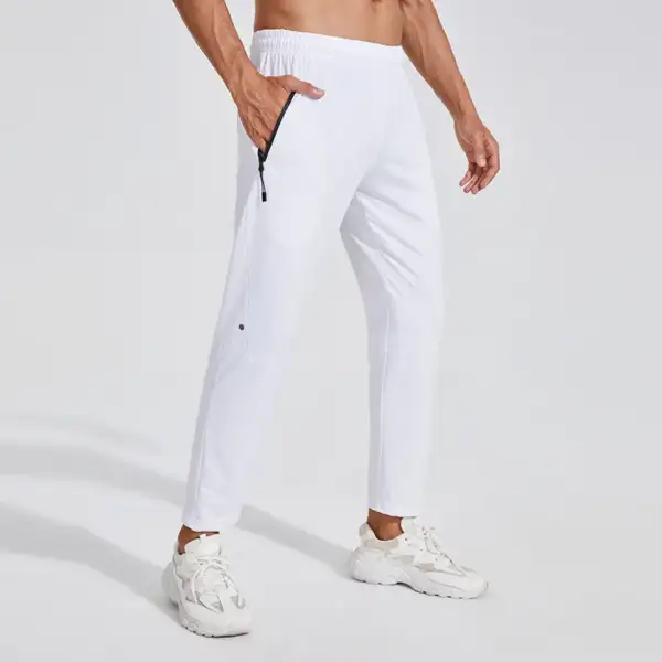 New Casual Sports Pants Moisture Wicking Men's Loose Straight High Elastic Outdoor Running Basketball Fitness Quick-Drying Pants - Image 3