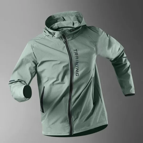 Men's Running Jacket Windproof Sport Training Coat for Spring Autumn Waterproof Quick-Dry Rainproof Cycling Windbreaker coats - Image 3