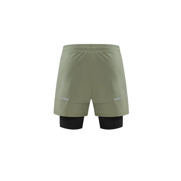 Sports Shorts Men Fake Two-piece Stretch Basketball Running Fitness Clothing Summer Quick-drying Training with Lined Shorts - Image 3