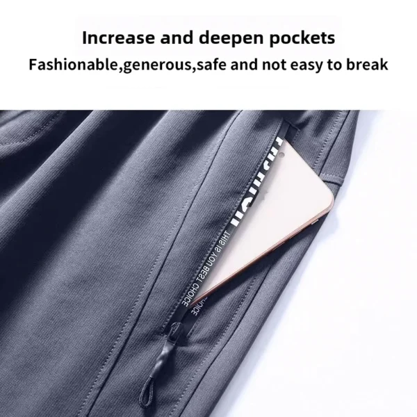 2 Pcs Men's Early Autumn Running Quick-Dry Sportswear Varying Weather Cycling Jacket Waterproof Hiking Mountain Climbing - Image 3