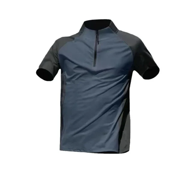 New Summer Creative Half-zip Quick-Dry Training Men's Causal Lightweight T-shirt Sports Athletics Running T-shirt Fitness - Image 5