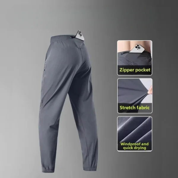 Mens Sweatsuits Set Running Suit with Phone Pocket Autumn Winter Quick-Drying Professional Run Fitness Training Clothing for Men - Image 5
