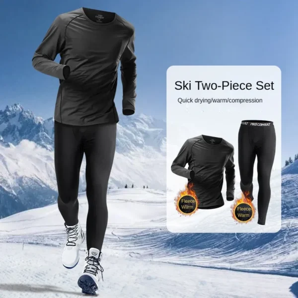 Men's Skiing Quick-Dry Warmth Sports Outdoor Climbing Track Suit/Set for Running Fitness Gym Fishing Golf Jogging Cycling Hiking - Image 3