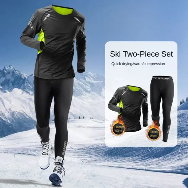 Men's Skiing Quick-Dry Warmth Sports Outdoor Climbing Track Suit/Set for Running Fitness Gym Fishing Golf Jogging Cycling Hiking - Image 2